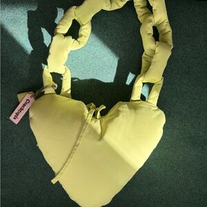 Coachtopia (Coach) Heart-Shaped Crossbody Bag in Pale Lime